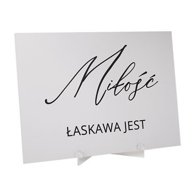 Tabliczki A4 "Hymn o miłości" w1 komplet 16 sztuk