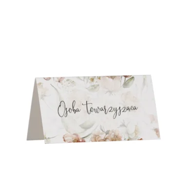 Winietki do zaproszeń z kalką i nitem w120