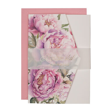 Zaproszenia ślubne klasyczny folder boho w13