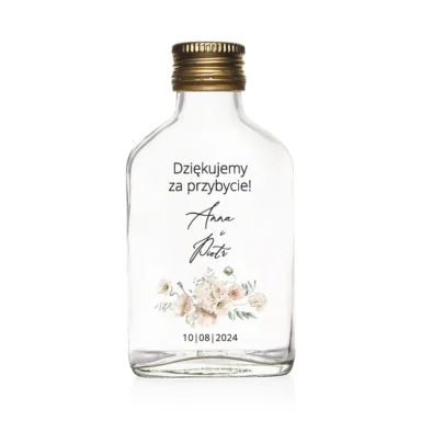 Butelki weselne z nadrukiem Misty w6