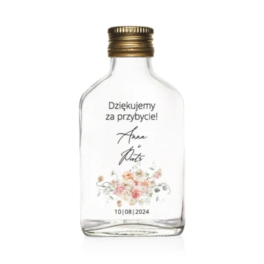 Butelki weselne z nadrukiem Misty w9