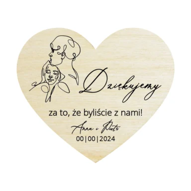 Magnesy serce Misty w102