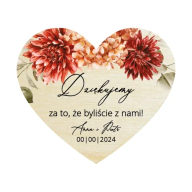 Magnesy serce Misty w44