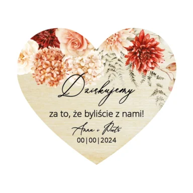 Magnesy serce Misty w45