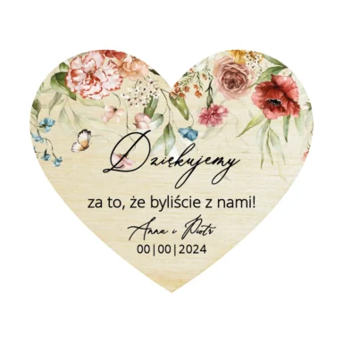 Magnesy serce Misty w54