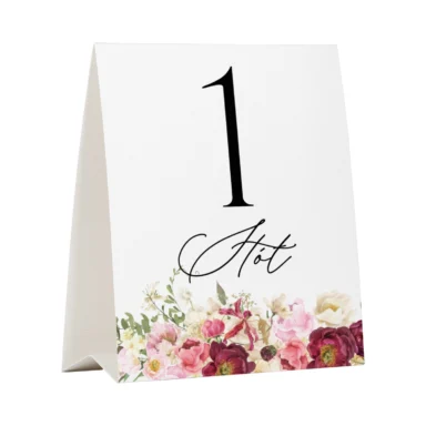 Numer na stół Misty w16