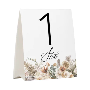 Numer na stół Misty w2