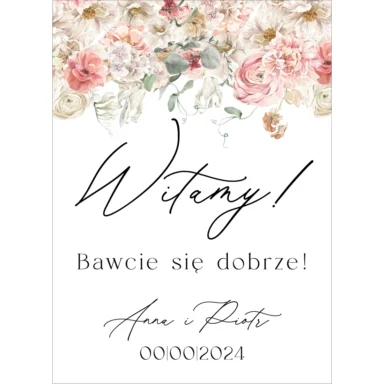 Tablica powitalna Misty w1, rozmiar do wyboru