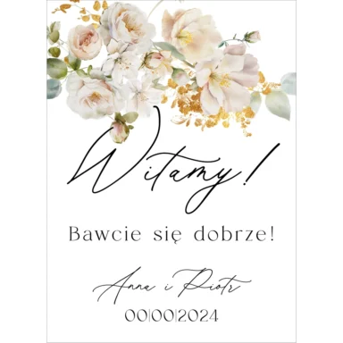 Tablica powitalna Misty w100, rozmiar do wyboru