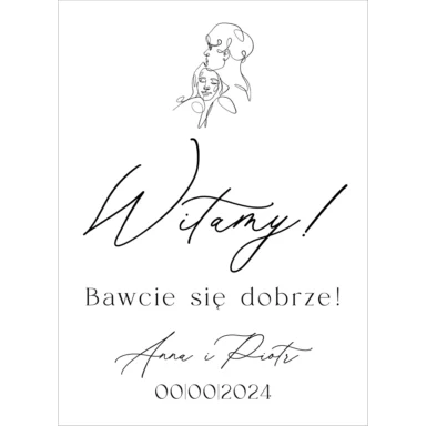 Tablica powitalna Misty w102, rozmiar do wyboru