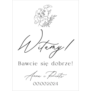 Tablica powitalna Misty w103, rozmiar do wyboru