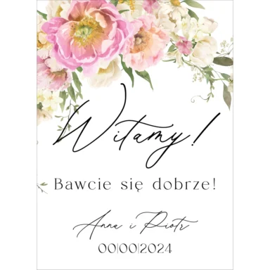 Tablica powitalna Misty w12, rozmiar do wyboru