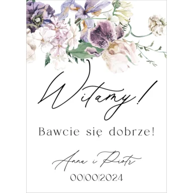 Tablica powitalna Misty w13, rozmiar do wyboru