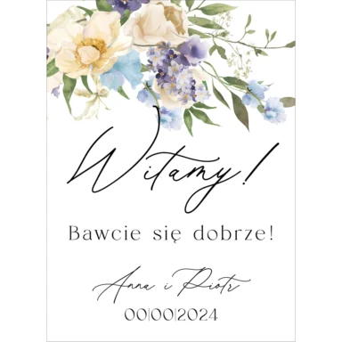 Tablica powitalna Misty w14, rozmiar do wyboru