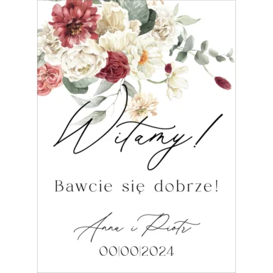 Tablica powitalna Misty w17, rozmiar do wyboru