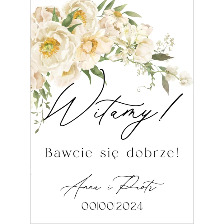 Tablica powitalna Misty w20, rozmiar do wyboru