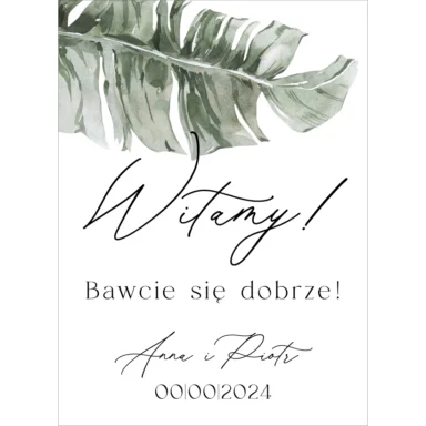Tablica powitalna Misty w22, rozmiar do wyboru
