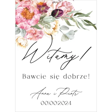 Tablica powitalna Misty w23, rozmiar do wyboru