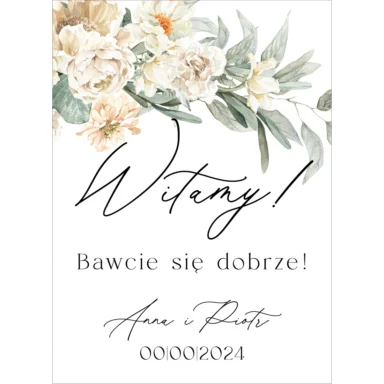 Tablica powitalna Misty w24, rozmiar do wyboru