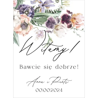 Tablica powitalna Misty w26, rozmiar do wyboru
