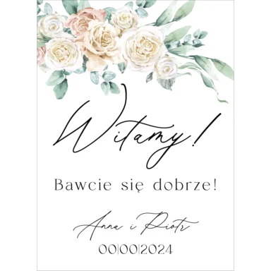 Tablica powitalna Misty w27, rozmiar do wyboru