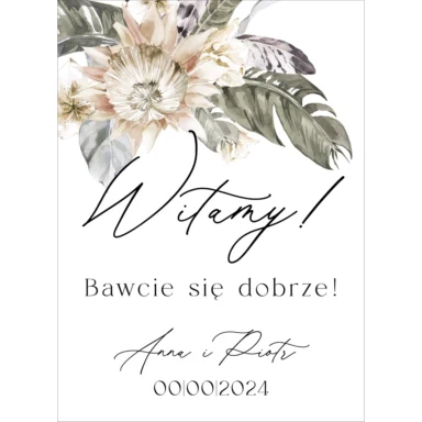 Tablica powitalna Misty w29, rozmiar do wyboru