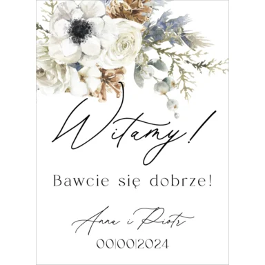 Tablica powitalna Misty w30, rozmiar do wyboru