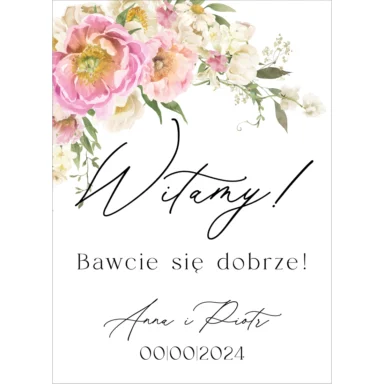 Tablica powitalna Misty w32, rozmiar do wyboru