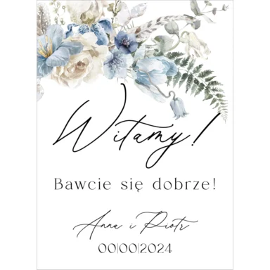 Tablica powitalna Misty w36, rozmiar do wyboru