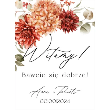 Tablica powitalna Misty w44, rozmiar do wyboru