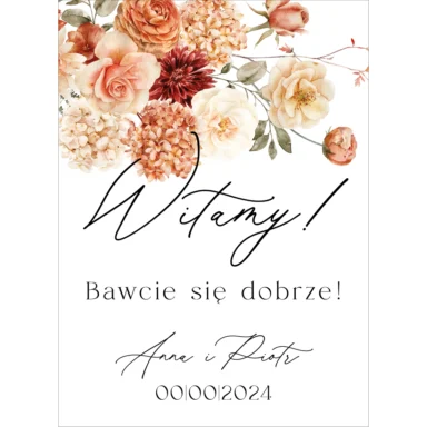 Tablica powitalna Misty w46, rozmiar do wyboru