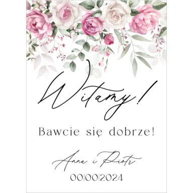 Tablica powitalna Misty w49, rozmiar do wyboru
