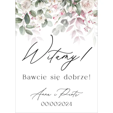 Tablica powitalna Misty w50, rozmiar do wyboru