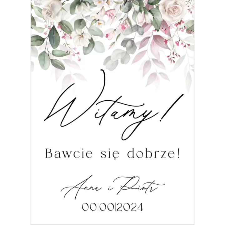 Tablica powitalna Misty w50, rozmiar do wyboru