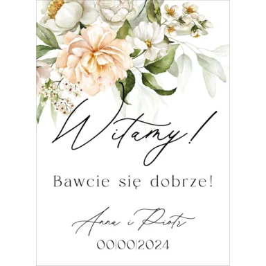 Tablica powitalna Misty w53, rozmiar do wyboru