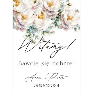 Tablica powitalna Misty w59, rozmiar do wyboru