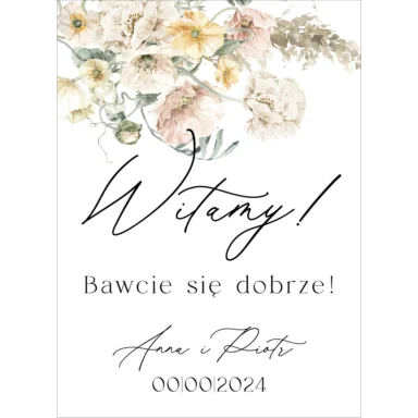 Tablica powitalna Misty w6, rozmiar do wyboru