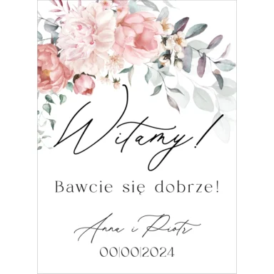 Tablica powitalna Misty w60, rozmiar do wyboru