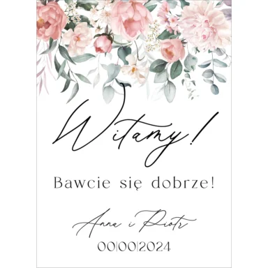 Tablica powitalna Misty w62, rozmiar do wyboru