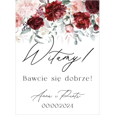 Tablica powitalna Misty w63, rozmiar do wyboru