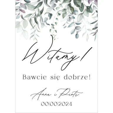Tablica powitalna Misty w65, rozmiar do wyboru