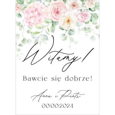 Tablica powitalna Misty w66, rozmiar do wyboru
