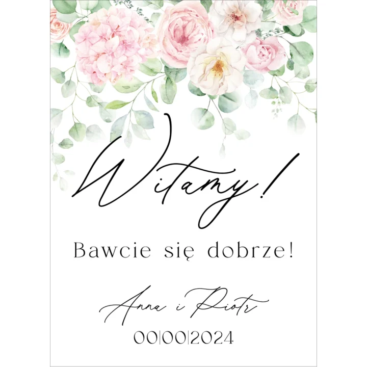 Tablica powitalna Misty w66, rozmiar do wyboru