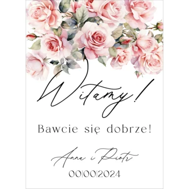 Tablica powitalna Misty w67, rozmiar do wyboru