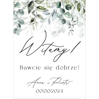 Tablica powitalna Misty w69, rozmiar do wyboru