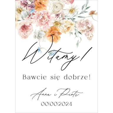 Tablica powitalna Misty w7, rozmiar do wyboru
