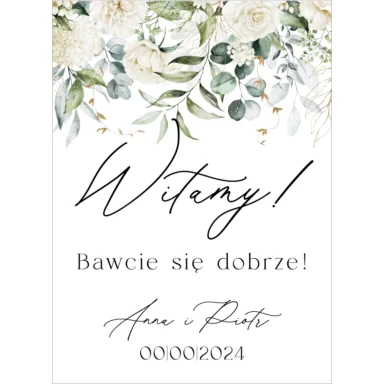 Tablica powitalna Misty w70, rozmiar do wyboru