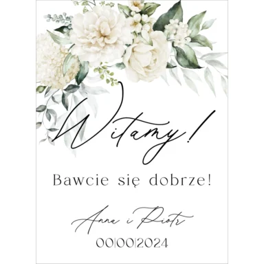 Tablica powitalna Misty w72, rozmiar do wyboru