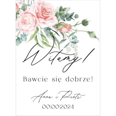 Tablica powitalna Misty w74, rozmiar do wyboru