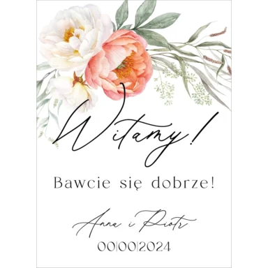 Tablica powitalna Misty w75, rozmiar do wyboru